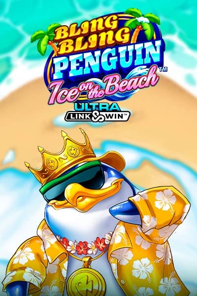 Bling Bling Penguin: Ice On The Beach